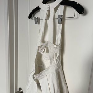 Open back peplum top